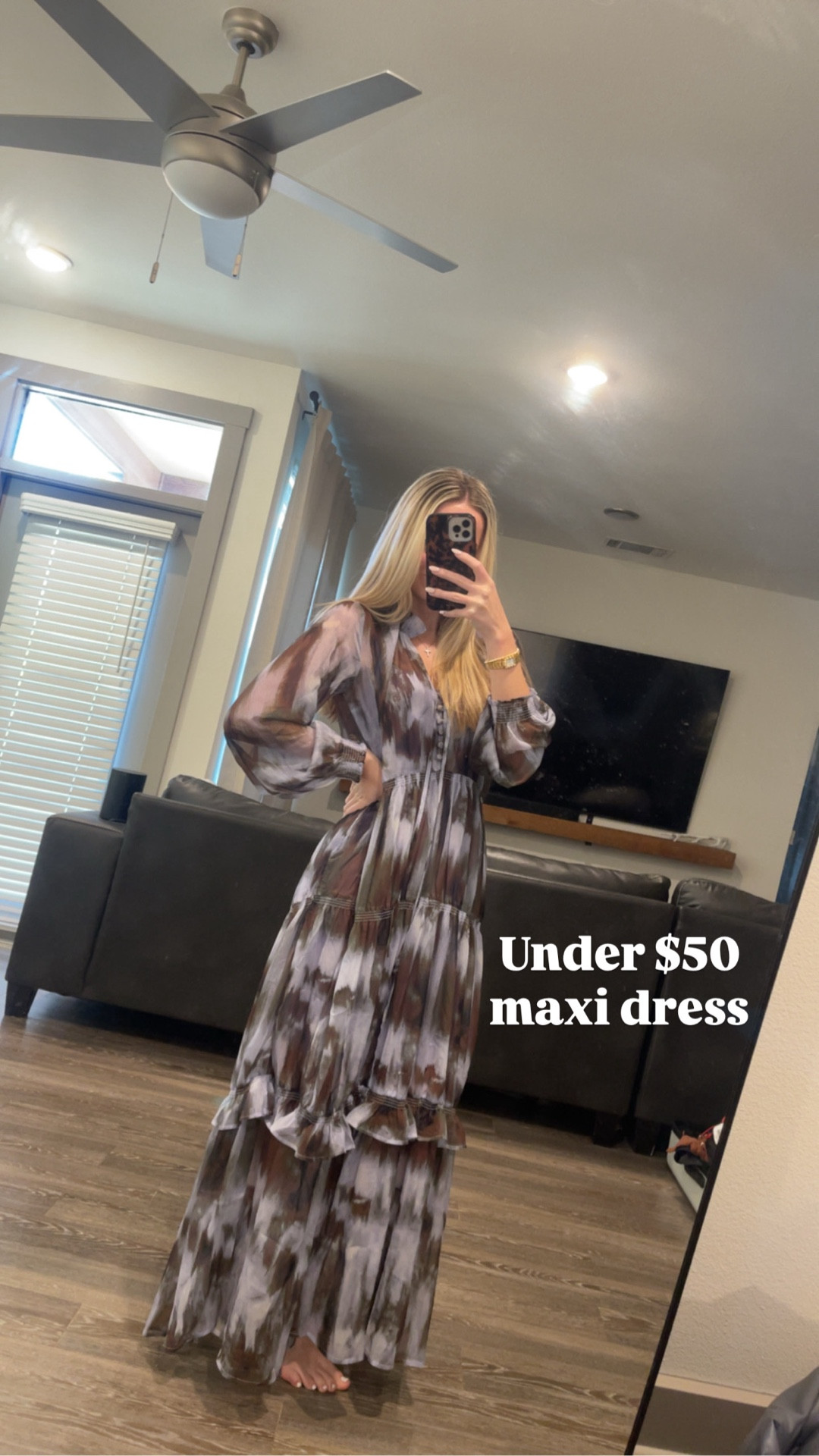 TTS. Wearing my normal size small and I’m 5’7”.

Vici Lasso The Moon Maxi Dress, Vici maxi dress, flowy maxi dress, see through maxi dress, work dress, office dress, work fashion, office fashion, Vici office fashion, Vici work fashion, Vici work dress, Vici church dress, Amazon church dress, Amazon work dress, Amazon flowy maxi dress, vneck flowy maxi dress, half sleeve maxi dress, under $50 flowy maxi dress, under $50 work dress, under $50 office dress, under $50 work fashion, Morgan Grace Howe

#LTKFindsUnder50 #LTKWorkwear #LTKootd