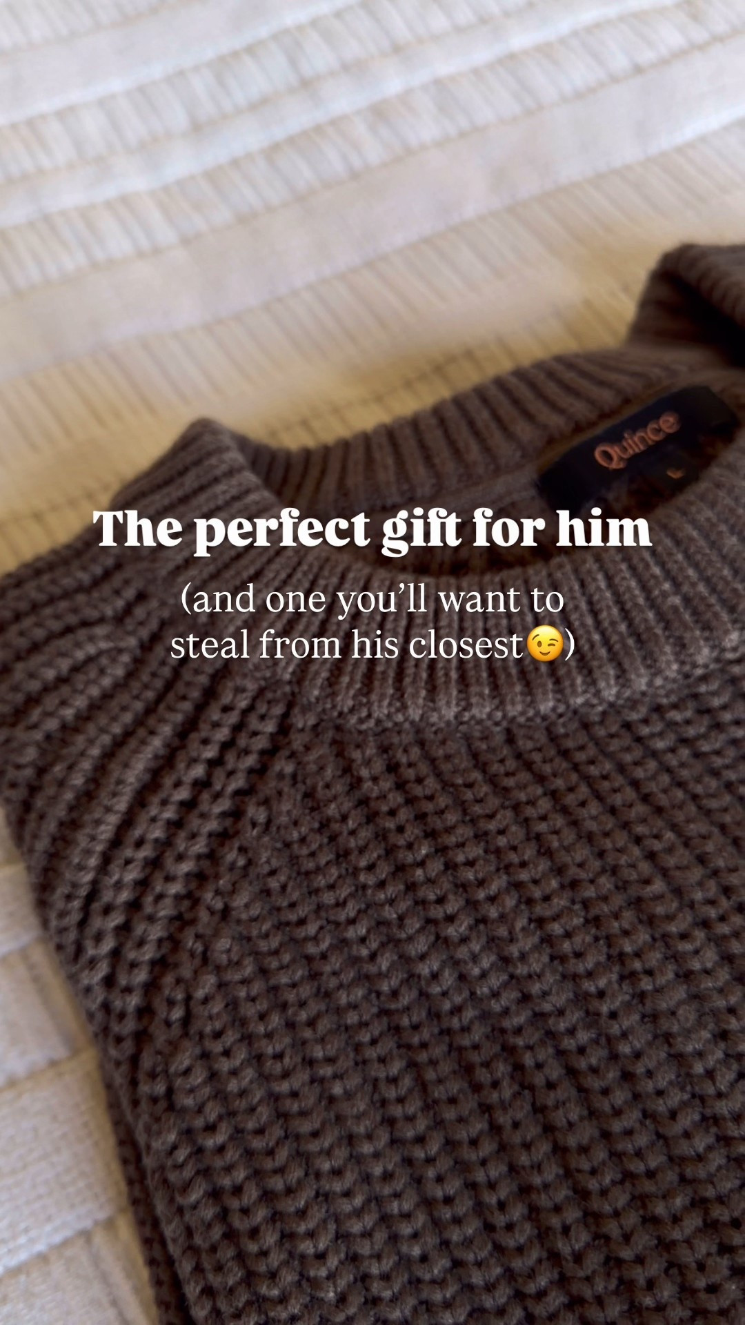 The perfect gift for him🎄This sweater is 68% less than other retailers & this one is made with 100% organic cotton. And just look at that texture omg!!! So plush and comfy. A sweater you’ll definitely want to “borrow” from him😉

@onequince #quincepartner gifts for him, gifts for husband, gifts for boyfriend, chunky sweater, fisherman sweater, brown sweater, gifts for dad, gifts for brother, gift guide, gift idea, holiday gift idea, christmas gift idea #liketkit


#LTKMens #LTKFindsUnder50 #LTKGiftGuide