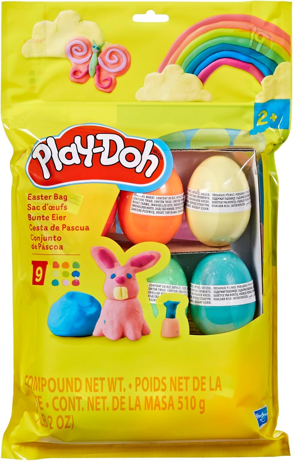 Play-Doh Easter Eggs Bag 9 Pack, 2 Ounces Each, Assorted Colors, Preschool Crafts for Kids 2 Year... | Amazon (US)