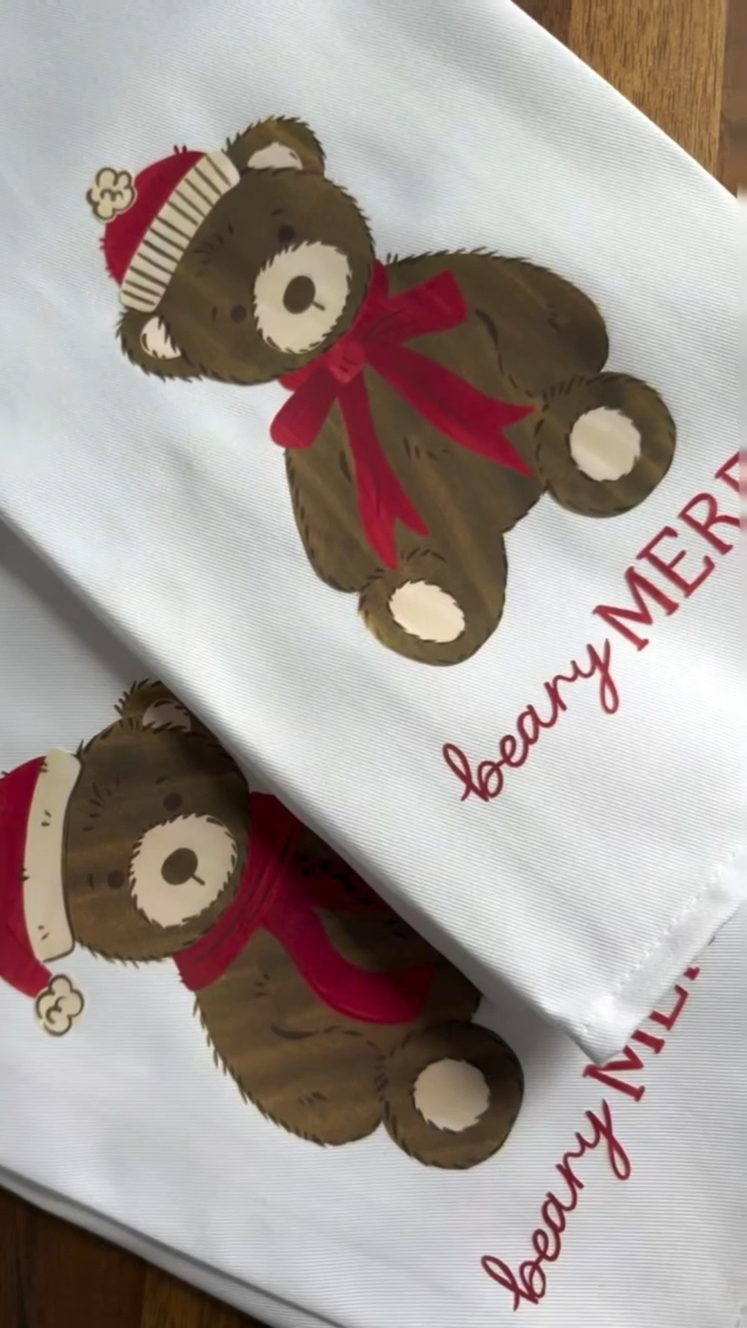 Couldn’t find cute holiday teddy bear hand towels so I made my own! They came out so cute I think I’ll have to make more for gifts!

Materials I used:
• @teckwrapcraft Printable Heat Transfer
• Teck Wrap Craft Tool Set
• Heat Transfer Mask
• Printer
• Iron
• Tea Towels

#teckwrapcraft #handmadegifts #christmasgiftideas #diyproject #craftymoms