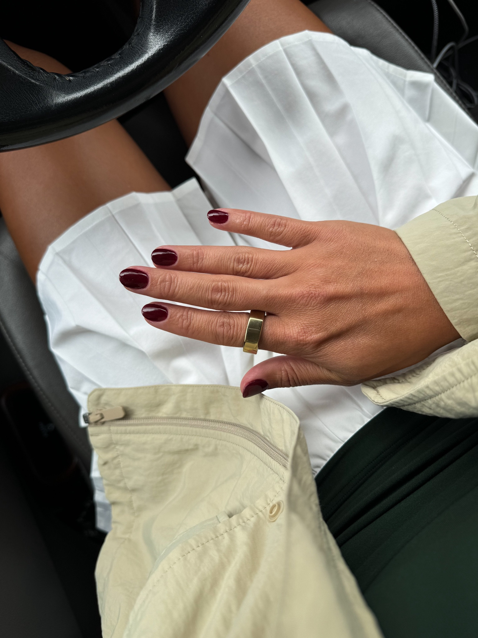 Ring, nail polish, tennis skirt, jacket, tank 

#LTKSeasonal #LTKFallSale #LTKActive