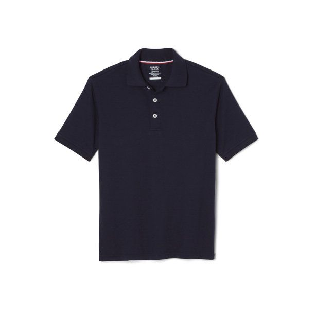 French Toast Boys School Uniform Short Sleeve Interlock Polo Shirt (Big Boys) | Walmart (US)