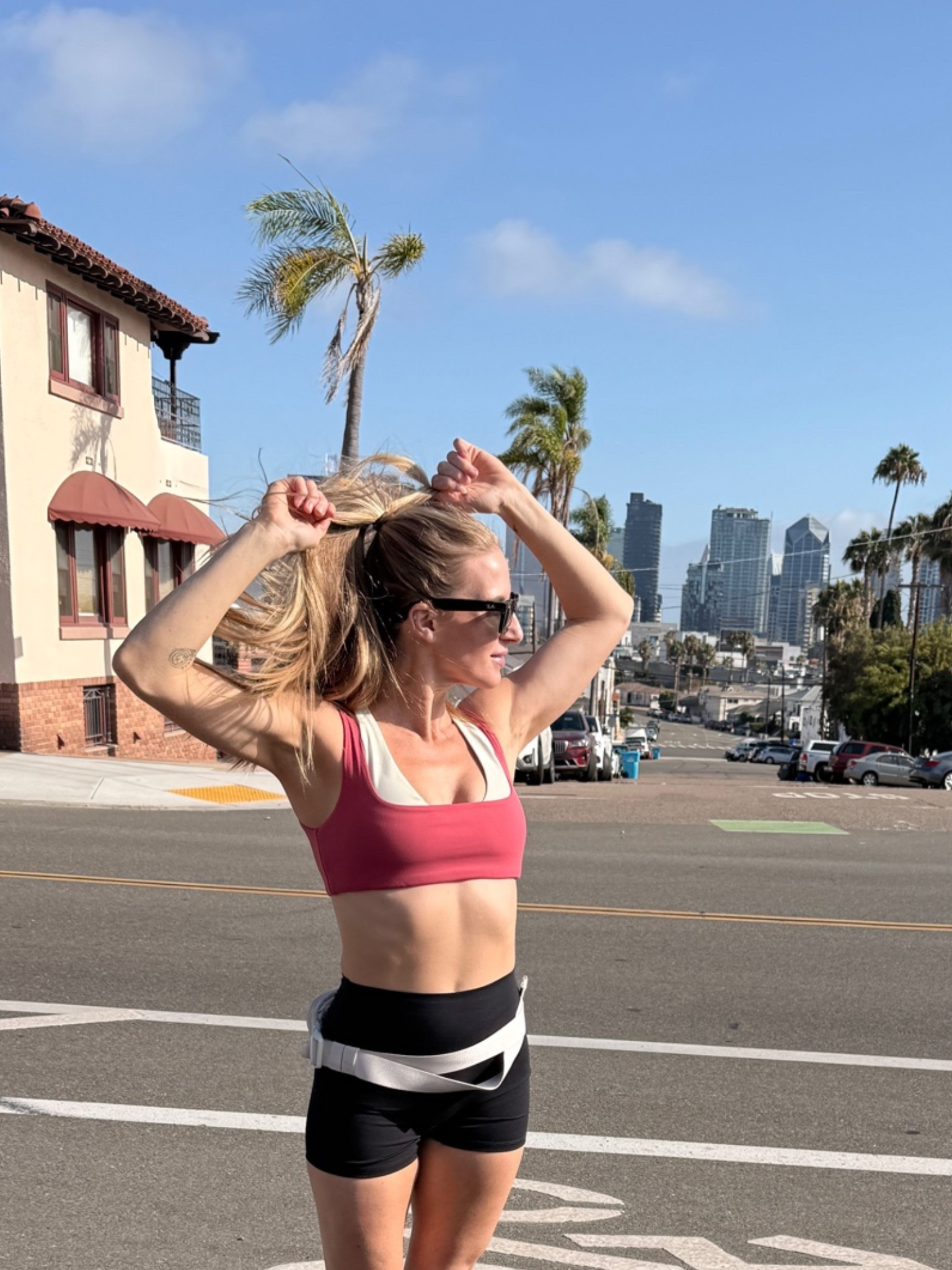 The most comfortable sports bra and the most flattering size down for extreme push-up. I own this sports bra in a size small and in a size medium I’m wearing a size medium in this photo. My chest is 34D 

￼#goldhinge

#LTKOver40 #LTKfitnessgoals #LTKActive