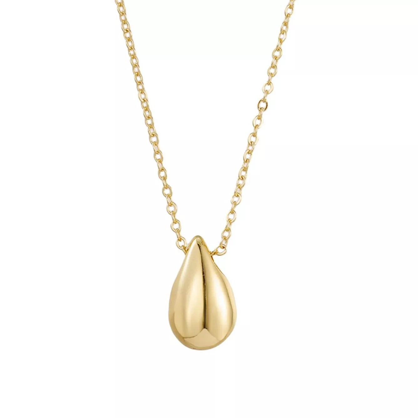Adornia 14k Gold Plated Teardrop Pendant Necklace | Kohl's