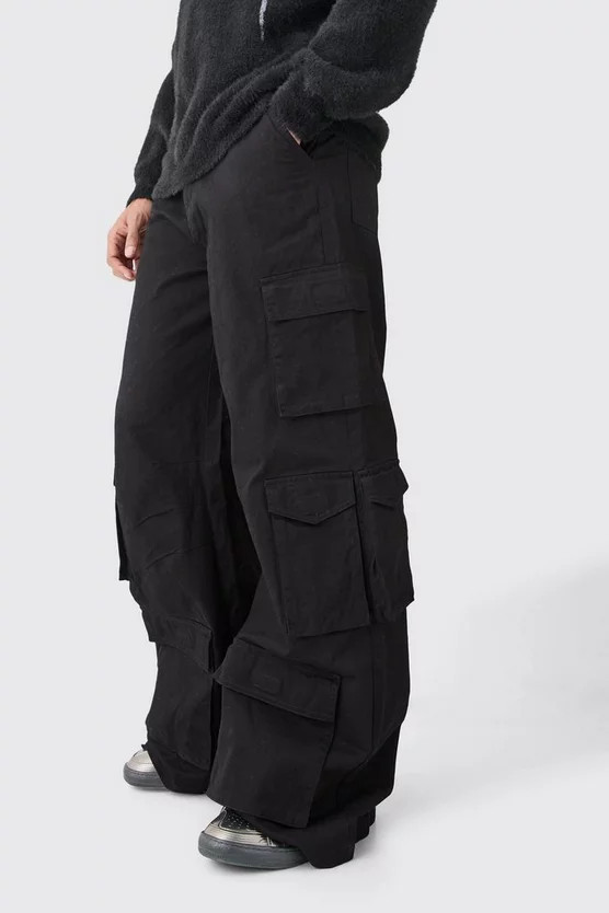 Extreme Baggy Rigid Multi Cargo Pocket Pants | boohooMAN (US & Canada)
