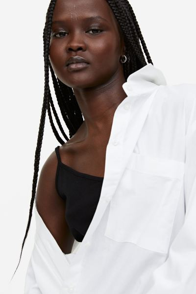 Cotton Poplin Shirt | H&M (US + CA)