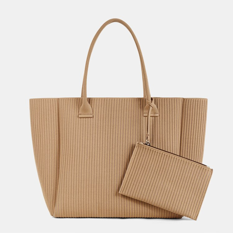 Maia Tote-Khaki Brown | VIVAIA