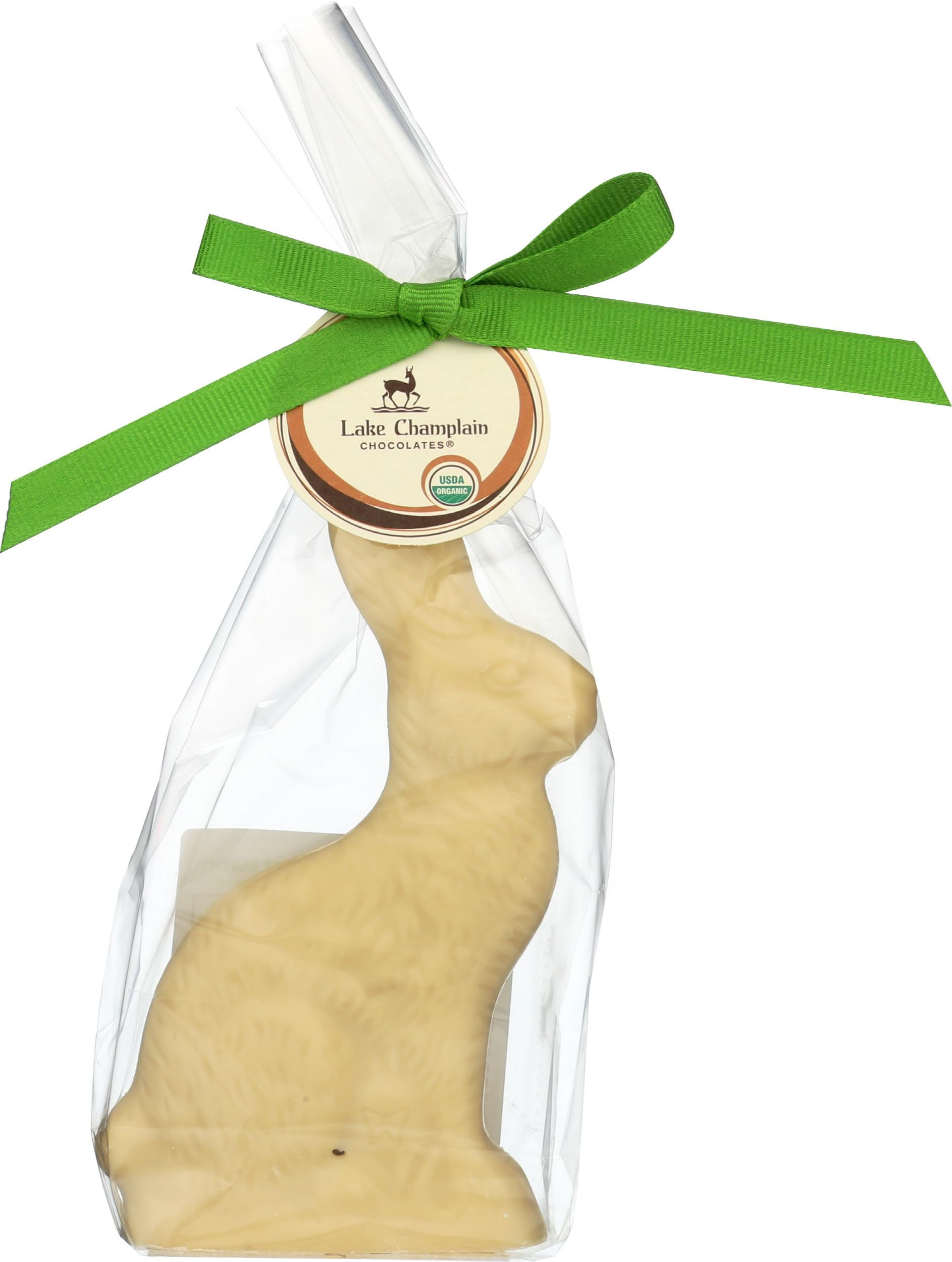 LAKE CHAMPLAIN CHOCOLATES Organic White Chocolate Bunny 5in, 3.5 OZ | Amazon (US)