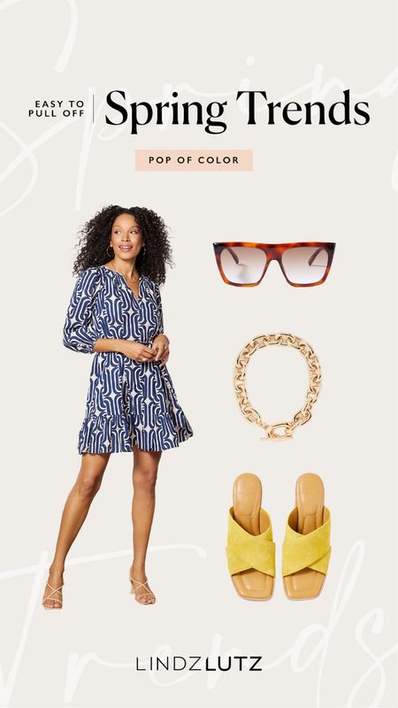 Spring trends — outfit inspo — pop of color — yellow heels — mini dress 

#LTKunder100 #LTKSeasonal #LTKFind