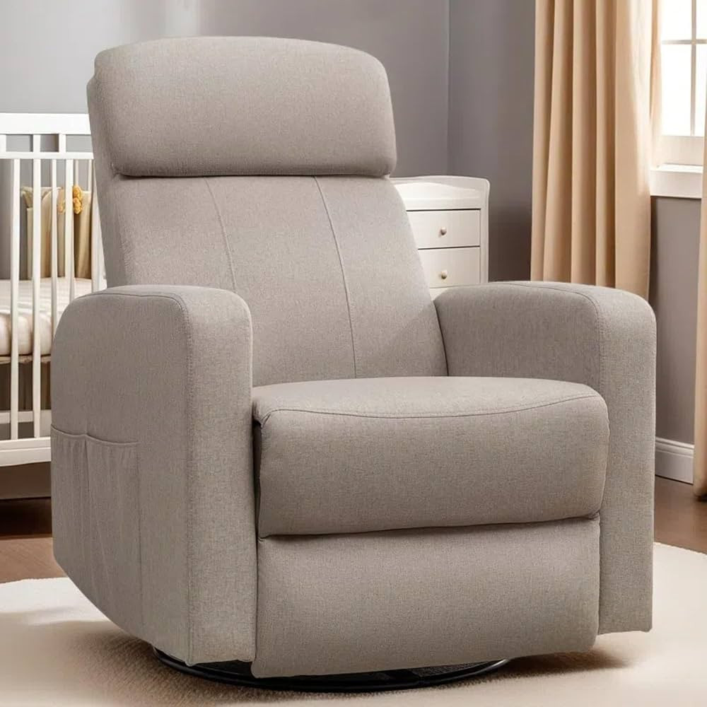 Power Swivel Recliner Chairs for Adults, Electric Glider Rocking Chair Nursery, Glider Recliner N... | Amazon (US)