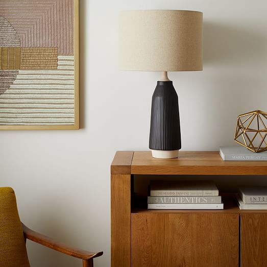 Roar & Rabbit™ Ripple Ceramic Table Lamp - Tall | West Elm (US)