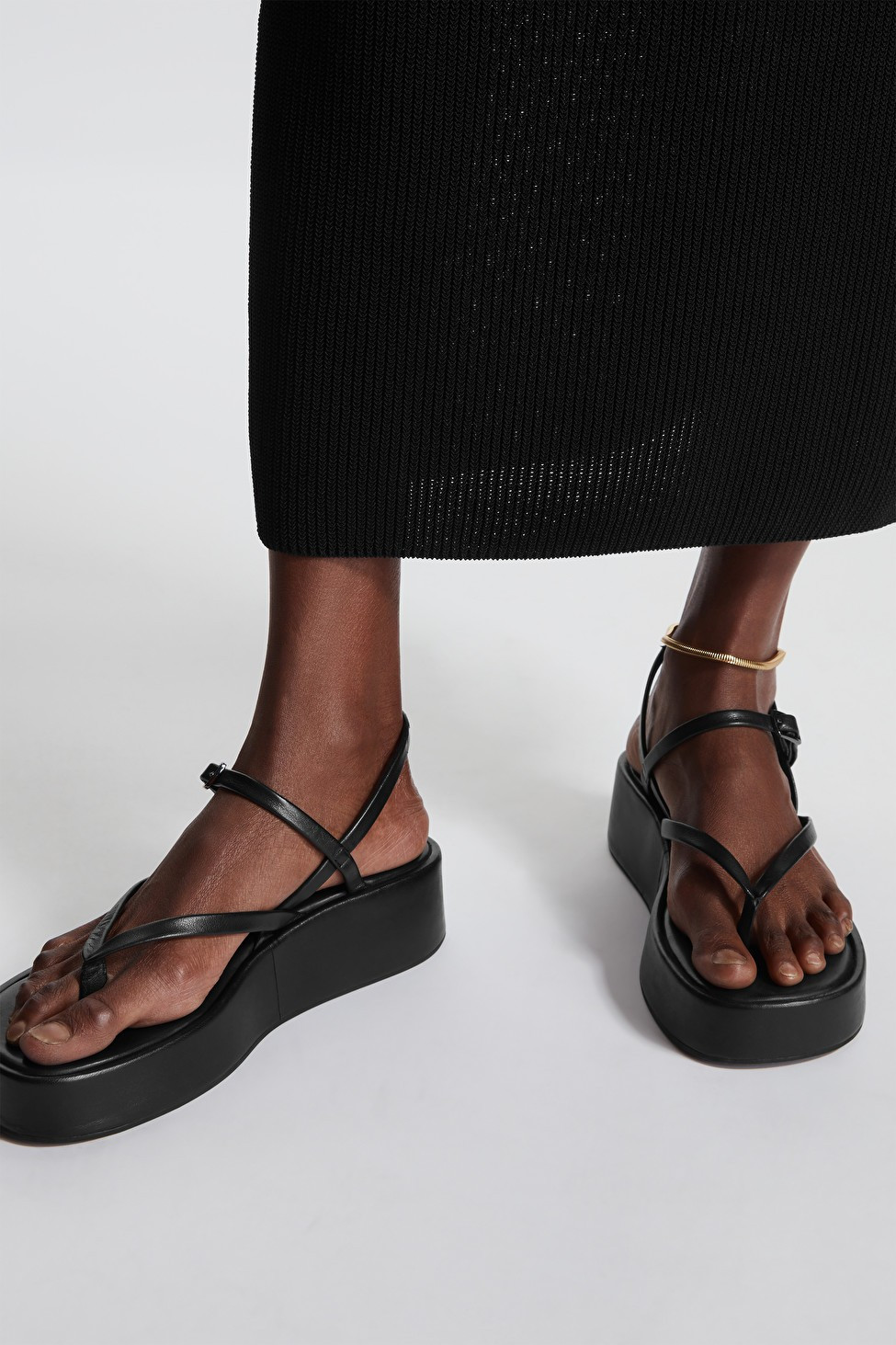 STRAPPY PLATFORM SANDALS - BLACK - COS | COS (US)