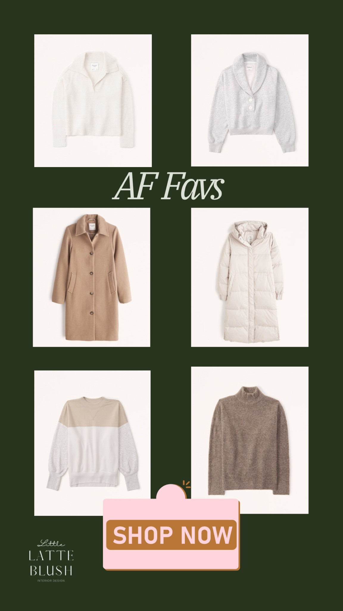 AF Sale - 15% off with code Fall15 - wool coat, puffer jacket, half zip hoodie, casual neutrals, everyday wear

#LTKsalealert #LTKstyletip