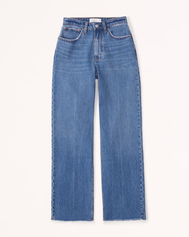 Curve Love High Rise 90s Relaxed Jean | Abercrombie & Fitch (US)