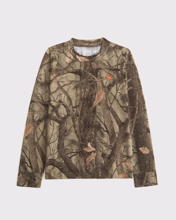 boys essential long-sleeve icon crew tee | boys tops | Abercrombie.com | Abercrombie & Fitch (US)