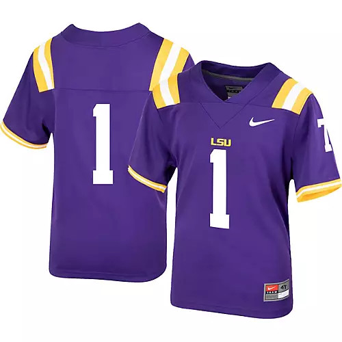 Nike Toddler LSU Tigers #1 Gold Replica Home Football Jersey | DICK'S Sporting Goods