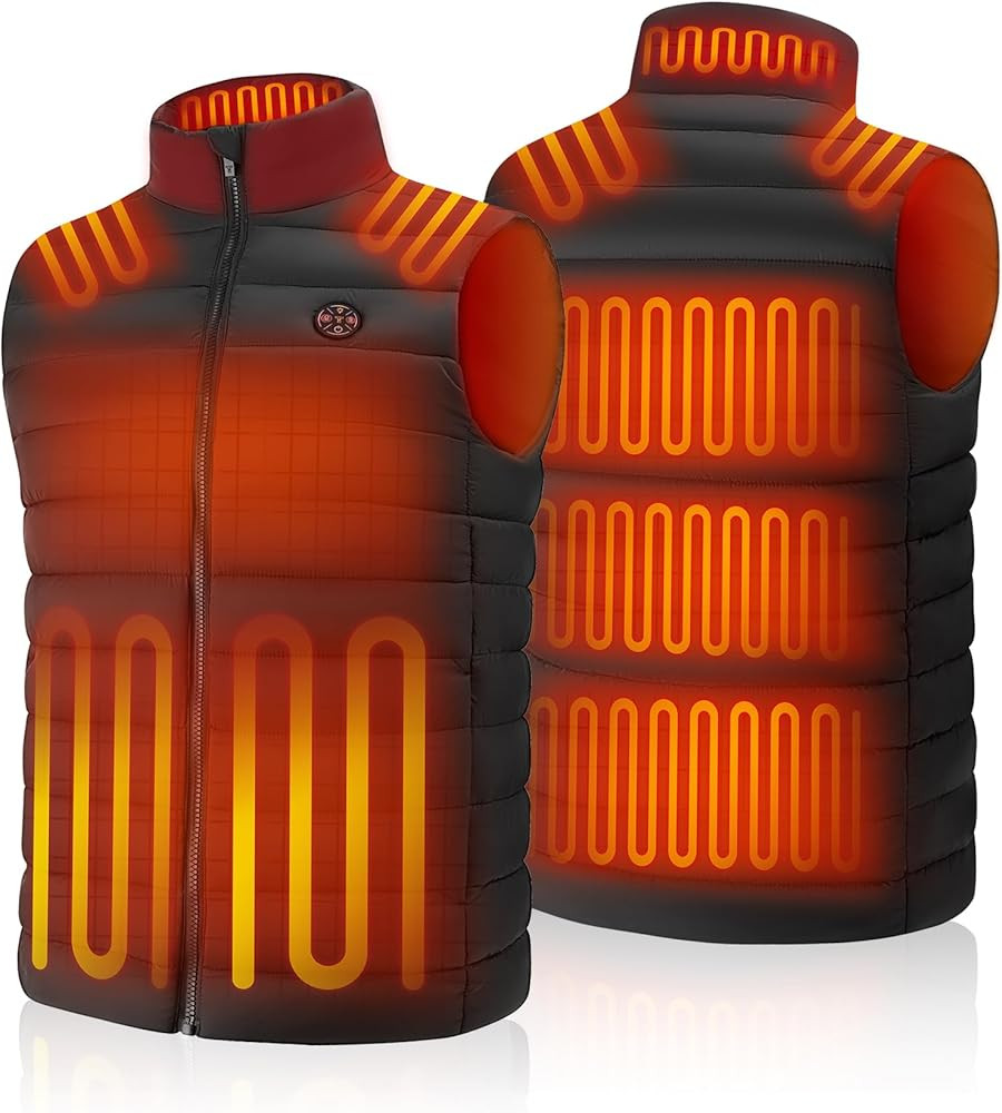 TODWARM Heated Vest Mens with Battery Pack 16000mAh/7.4V | 15-Zone Warm Electric Heating Vests fo... | Amazon (CA)
