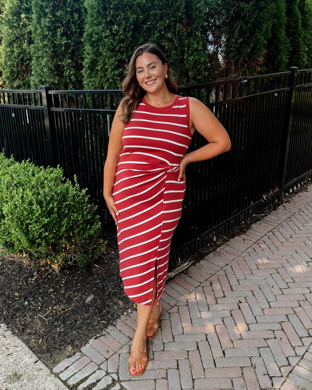 Wear now, wear later - wearing size 1X in dress, XL in cropped trench

#LTKootd #LTKSeasonal #LTKMidsize