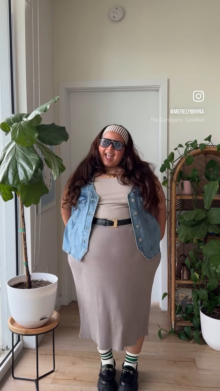 Details on outfit linked. Please note the loafers fit runs large and the denim vest is almost sold out. I did find it in other colors in stock and I found and almost exact copy. 🤎 lmk if you have any questions  

#LTKPlusSize #LTKFindsUnder100 #LTKFallSale