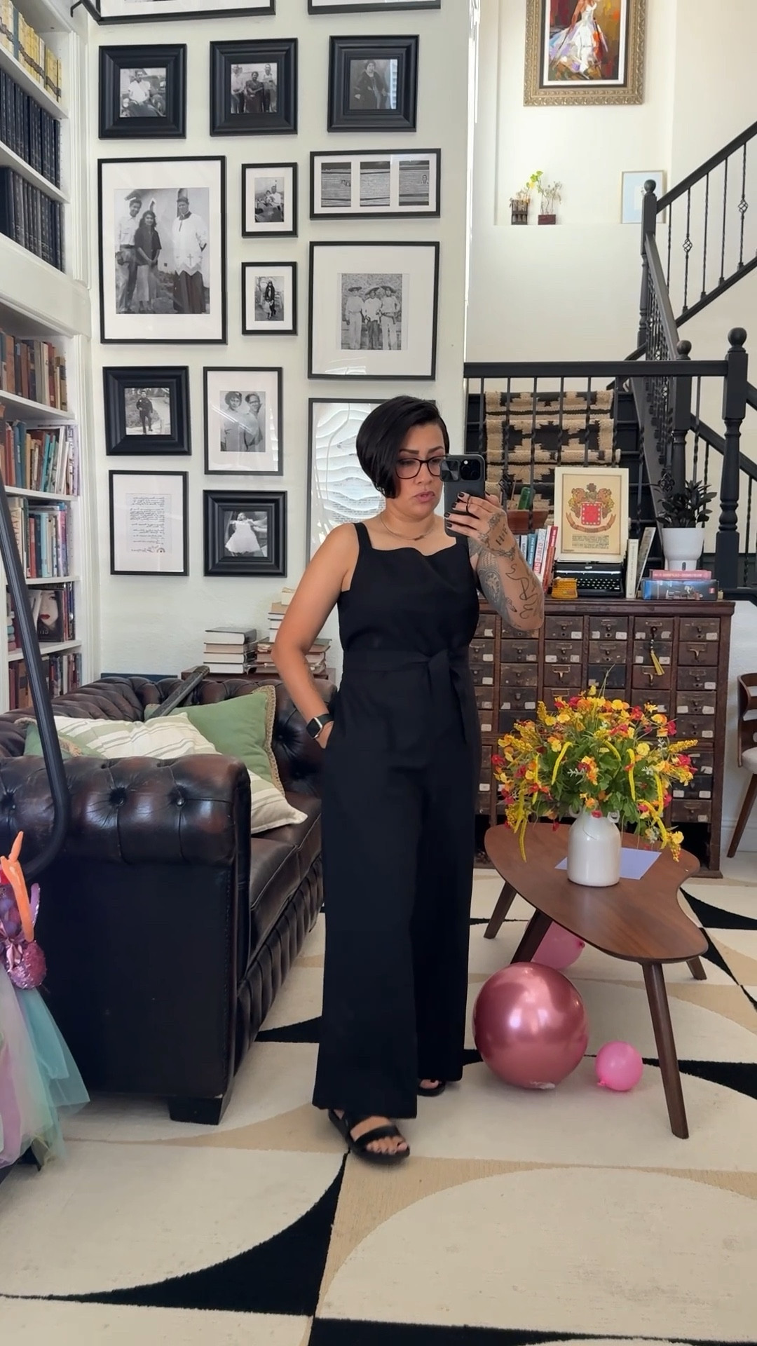 Linen blend jumpsuit. I'm wearing a medium  

#LTKSeasonal #LTKMidsize #LTKOver40