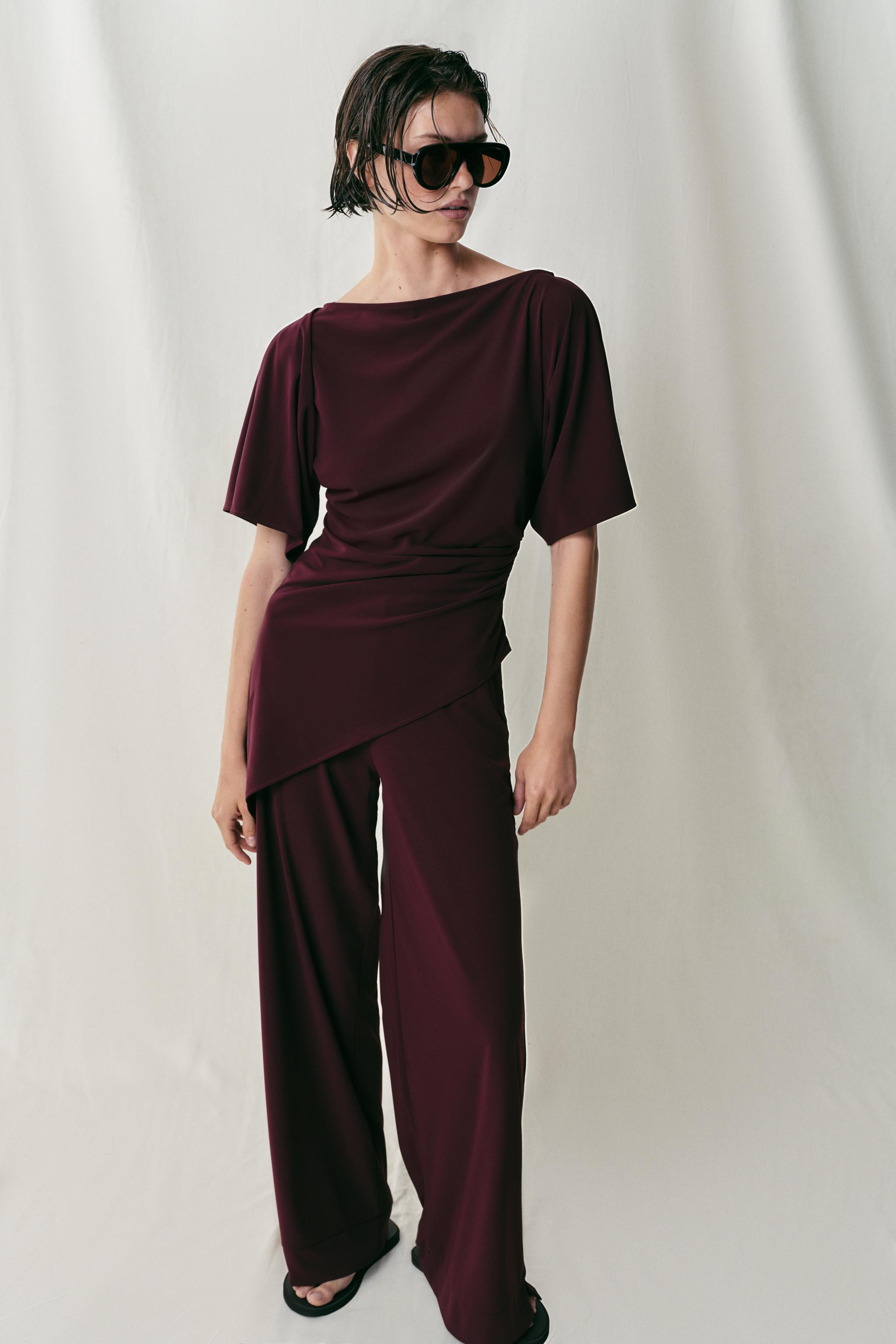 DRAPED CREPE TOP | Zara UK