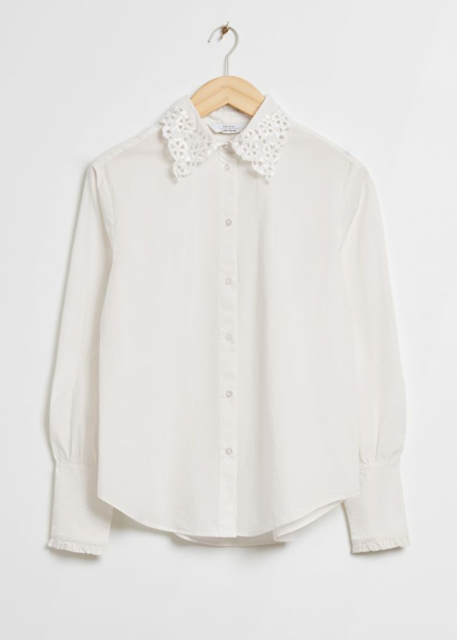 Embroidered Scalloped Shirt | & Other Stories (EU + UK)
