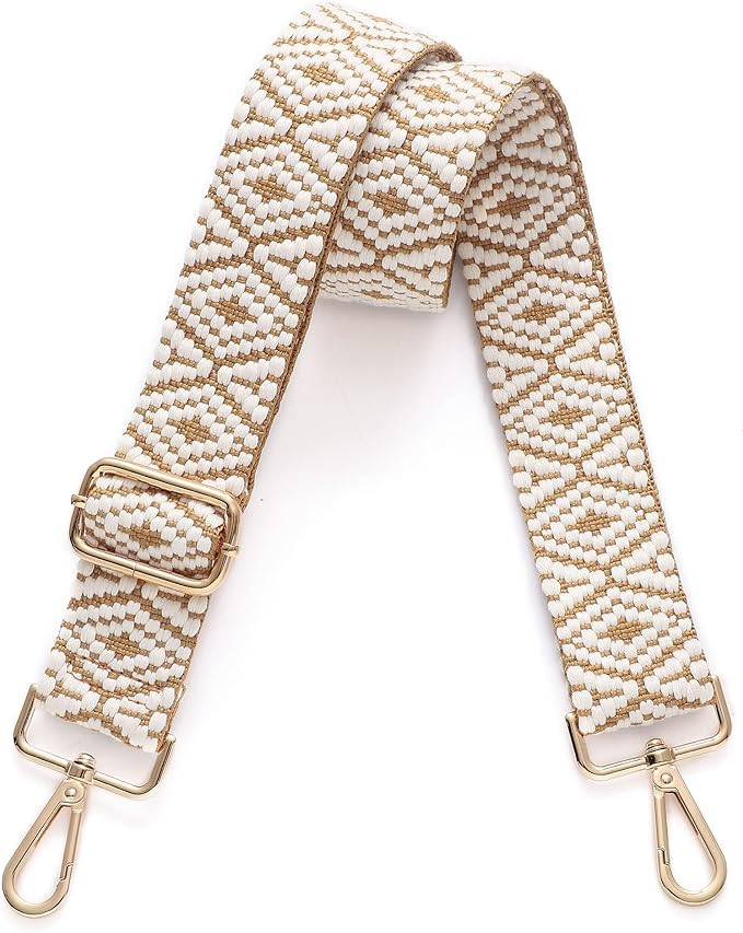 Purse Strap Replacement Crossbody Wide Shoulder Strap Adjustable Canvas Straps Handbag Strap Repl... | Amazon (US)