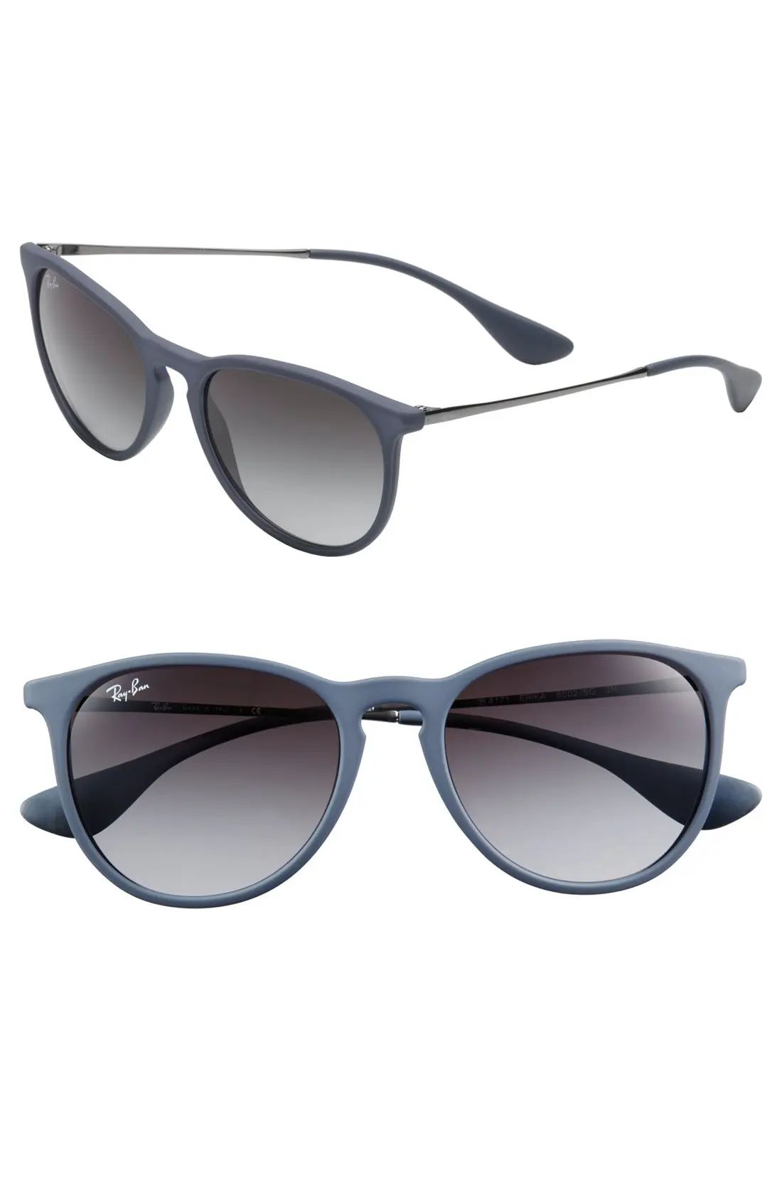 Ray-Ban Erika Classic 54mm Sunglasses in Matte Blue at Nordstrom | Nordstrom