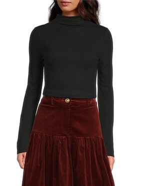 A Loves A Stretch Knit Turtleneck Long Sleeve Tee | Dillard's | Dillard's