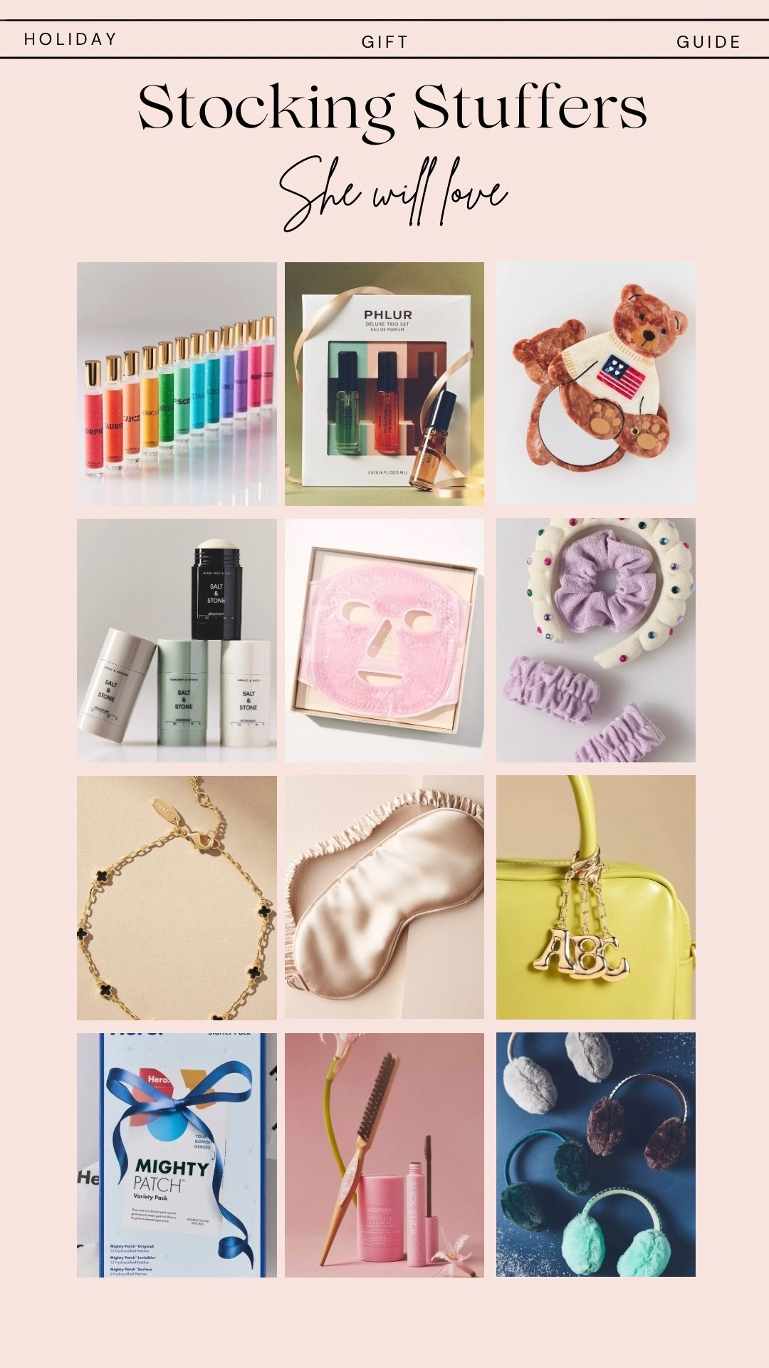 Stocking stuffers that she will love. 



#LTKGiftGuide #LTKHoliday #LTKselfcare
