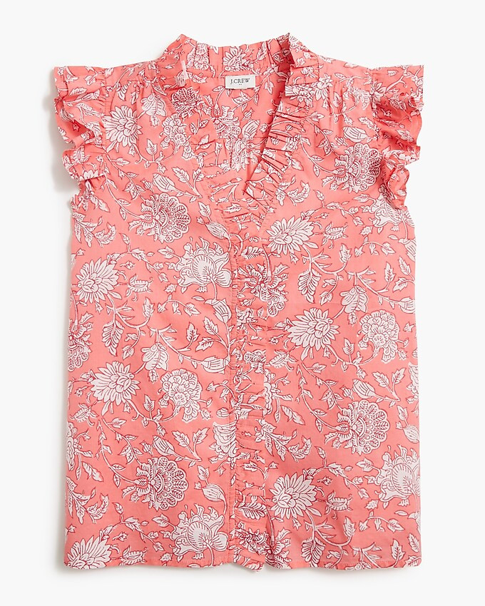Sleeveless ruffle top | J.Crew Factory