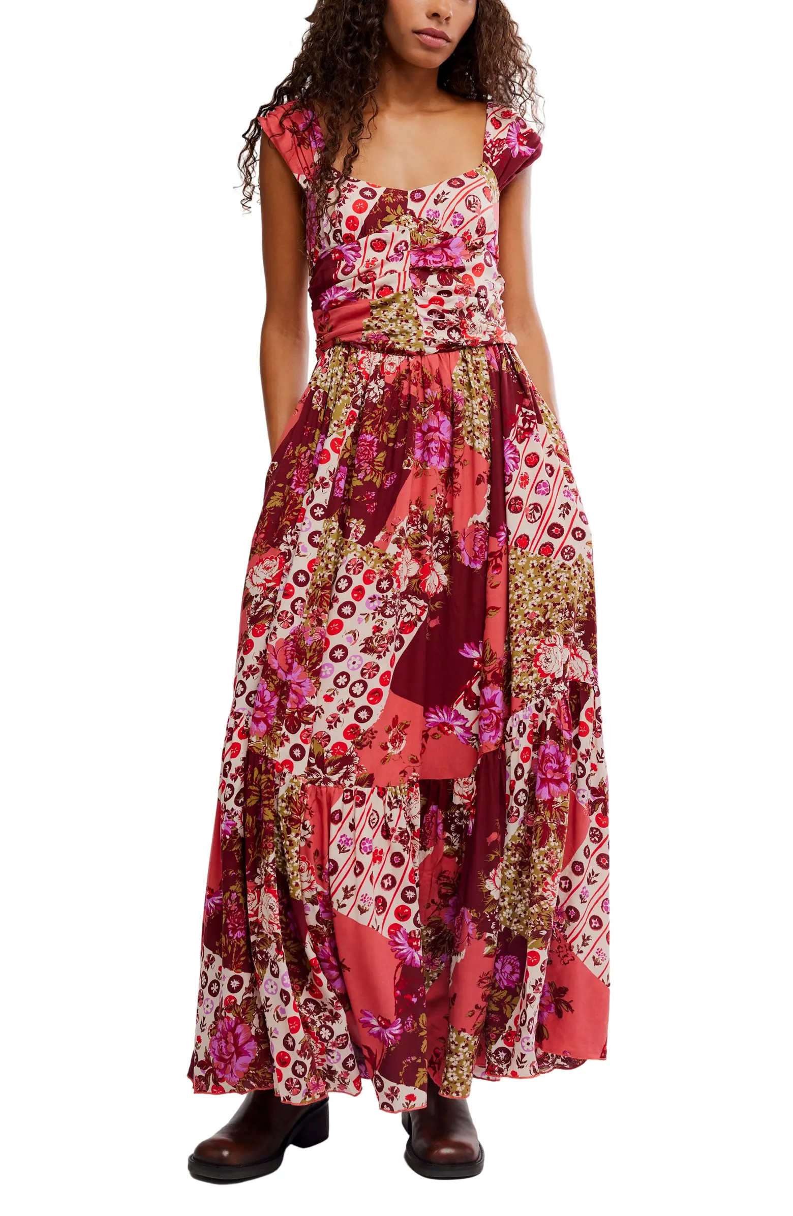 Sasha Floral Mesh Midi Dress | Nordstrom