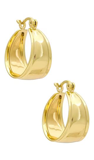 Lola Hoops in Gold | Revolve Clothing (Global)