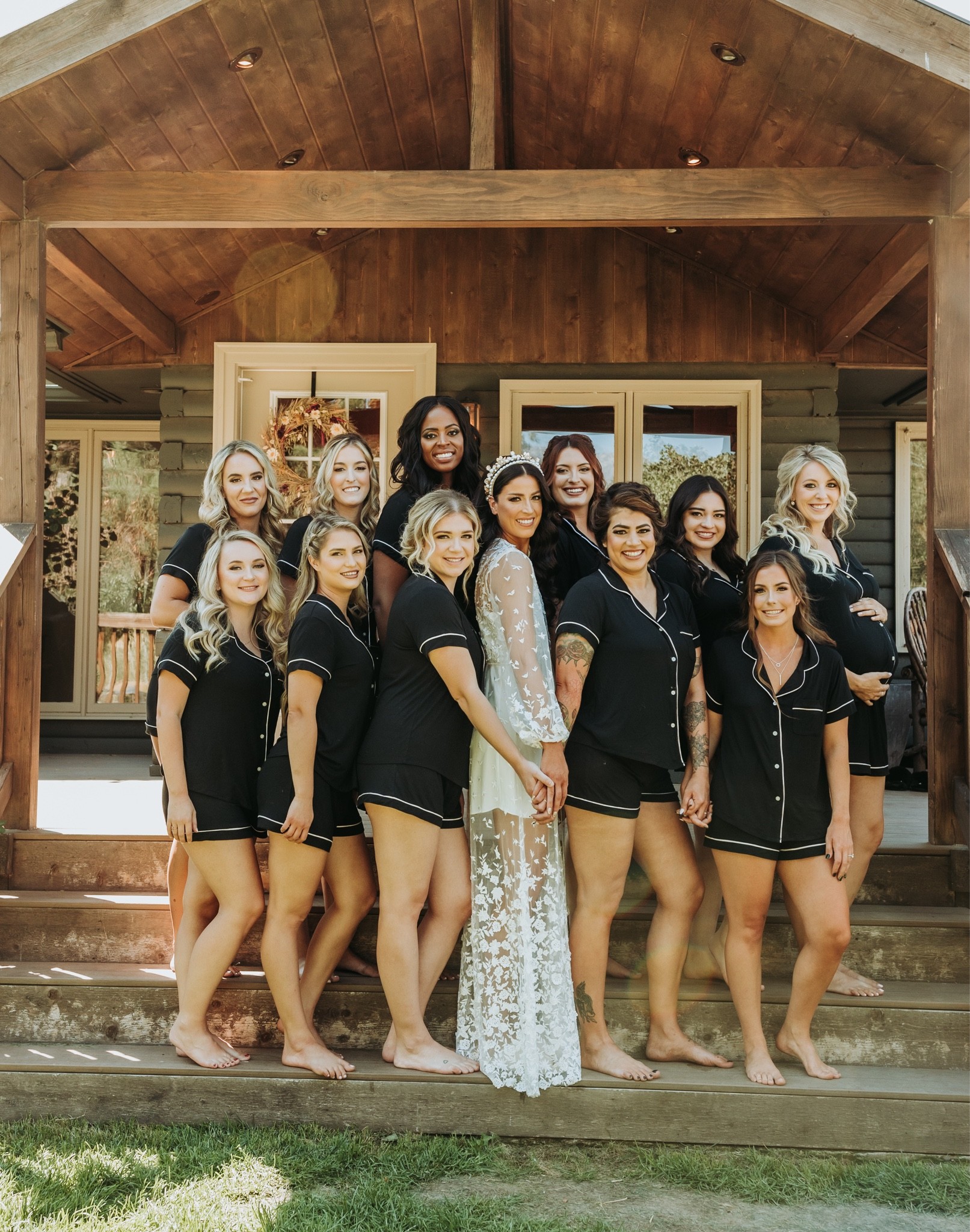 Bridal party matching pajamas 
Wedding pjs for bridesmaids 
Black matching pajamas 
Bridal robes
Bridesmaids robes

#LTKwedding #LTKbeauty #LTKunder50