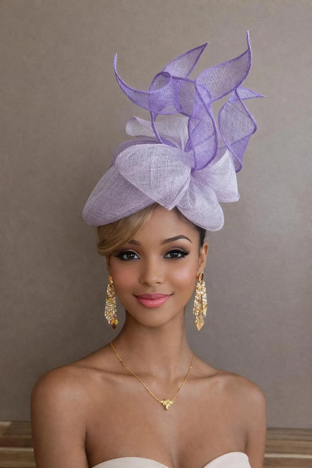 Lavender Sinamay Kentucky Derby Fascinator(m11): Elegant Race Day Hat - Etsy | Etsy (US)
