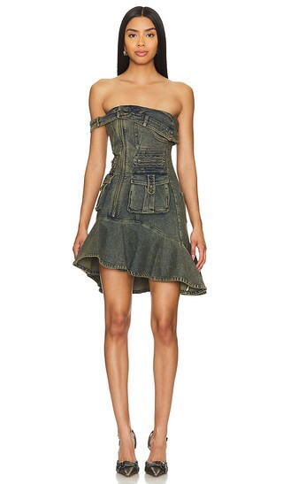 Cargo Mini Dress in Black | Revolve Clothing (Global)