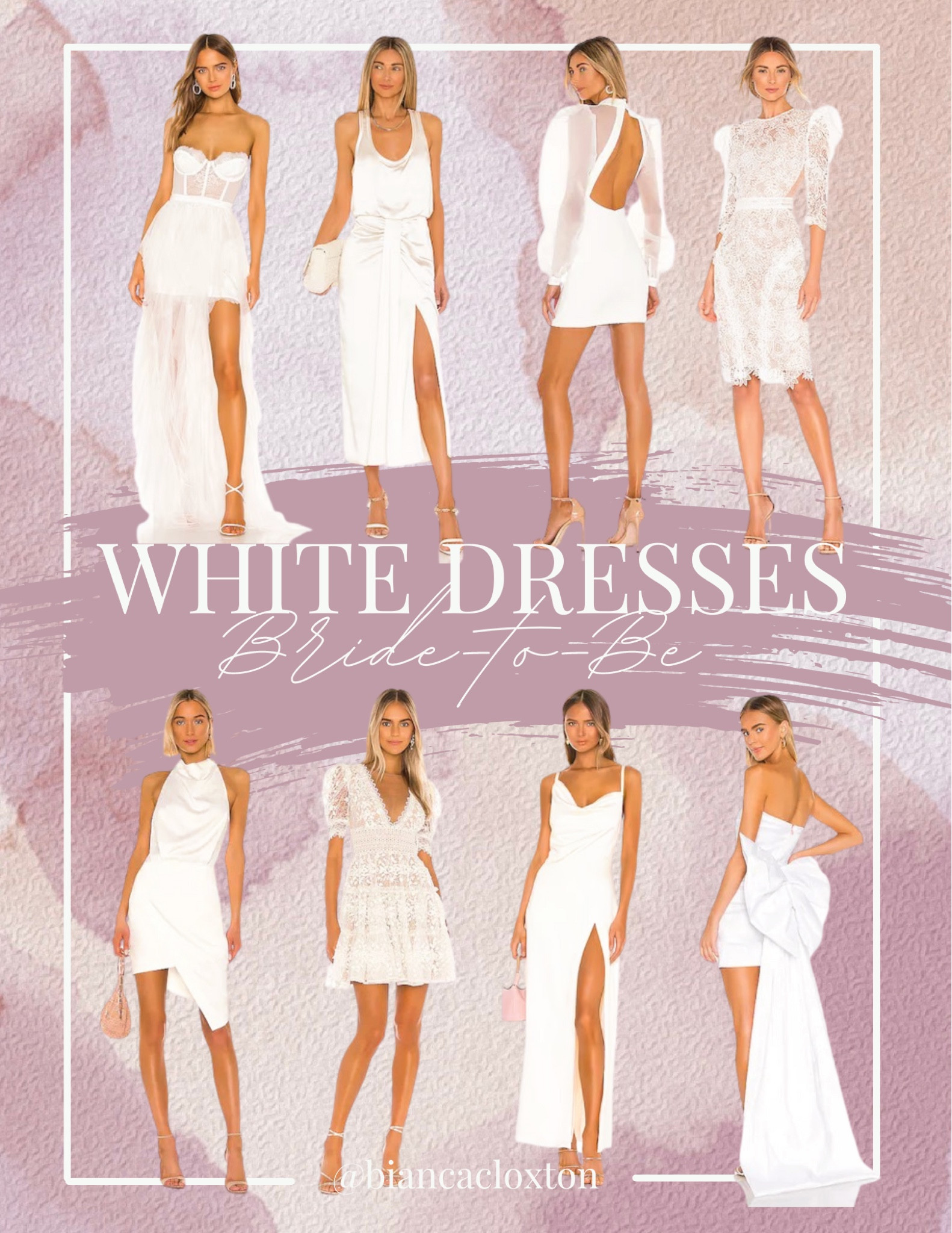 White dresses from REVOLVE - perfect for Bride-to-Be or wedding reception dresses!! 🤍🤍

Sexy white dress, wedding dress, bride to be, bachelorette, bachelorette party 👰🏼‍♀️

#LTKstyletip #LTKFind #LTKunder50