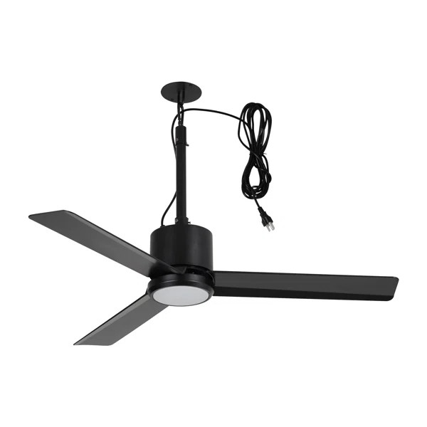 42" IP65 Waterproof Outdoor Ceiling Fan with Dimmable LED Lights and Remote Control, Wet Rated Pr... | Wayfair North America