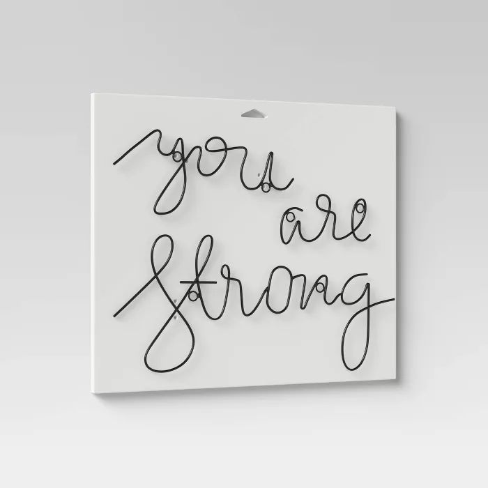 'You Are Strong' Wall Decal Black - Project 62™ | Target