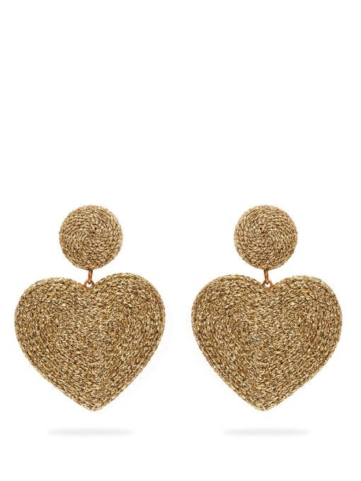 Cora heart cord earrings | Rebecca de Ravenel | Matches (UK)