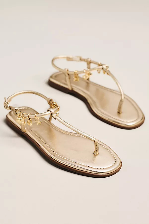 Maeve Ankle-Strap Charms Sandals | Anthropologie (US)