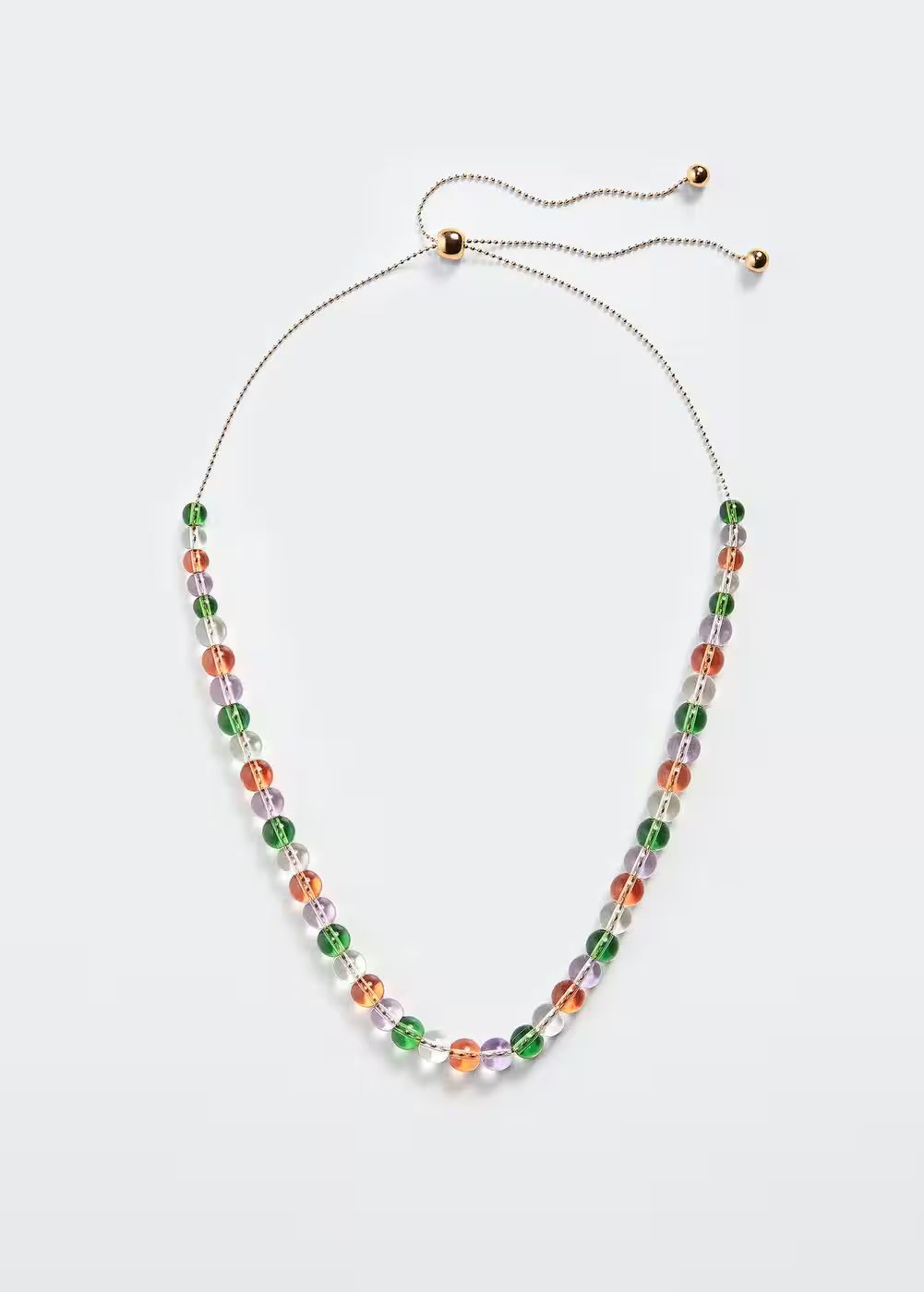 Collier perles de verre -  Femme | Mango France | MANGO (FR)