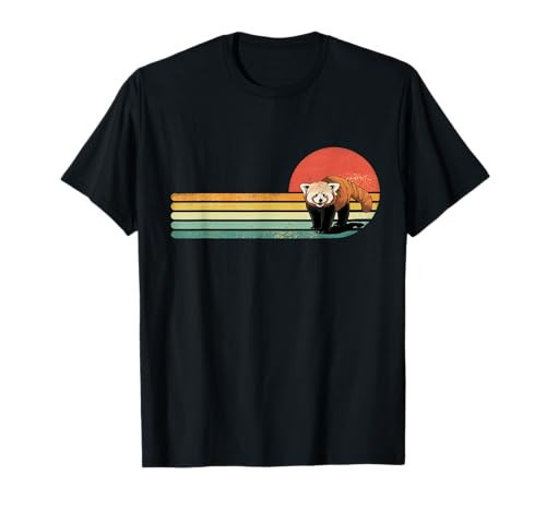 Red Panda Retro Red Panda Zoo Animal Red Panda Lover T-Shirt | Amazon (US)