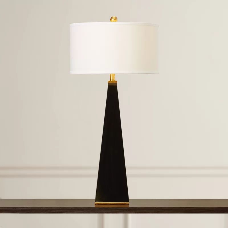 Bette 36" Glossy Black Table Lamp | Wayfair Professional