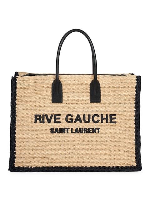 Rive Gauche Raffia Tote | Saks Fifth Avenue