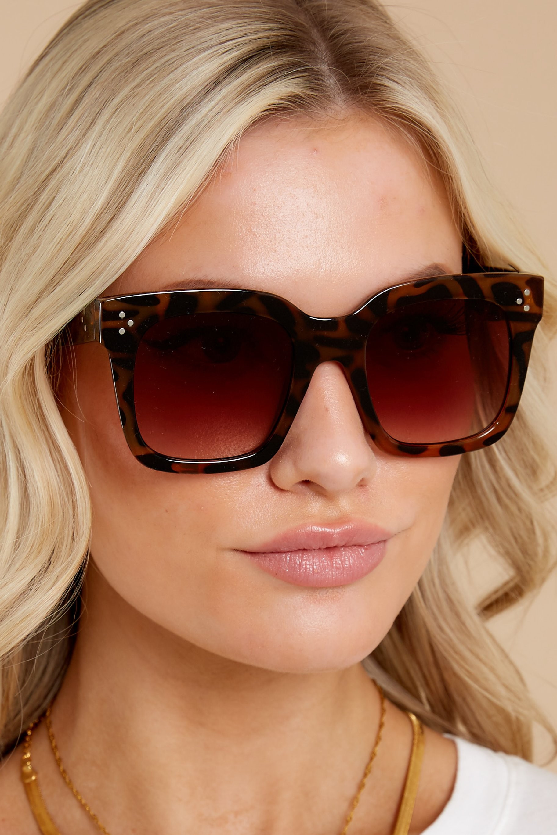 Bright Side Tortoise Brown Fade Sunglasses | Red Dress 