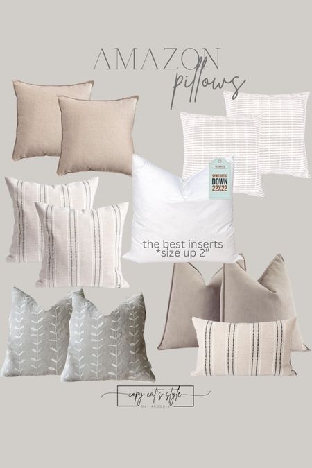 Amazon pillow covers and pillow inserts


#LTKstyletip #LTKhome #LTKfindsunder50