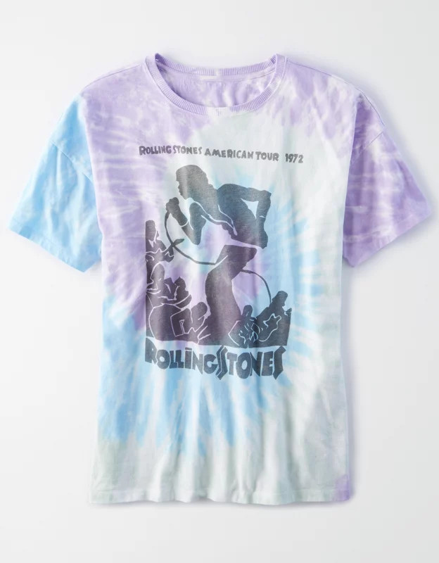 Tailgate Women's Rolling Stones Oversized Tie-Dye T-Shirt | American Eagle Outfitters (US & CA)