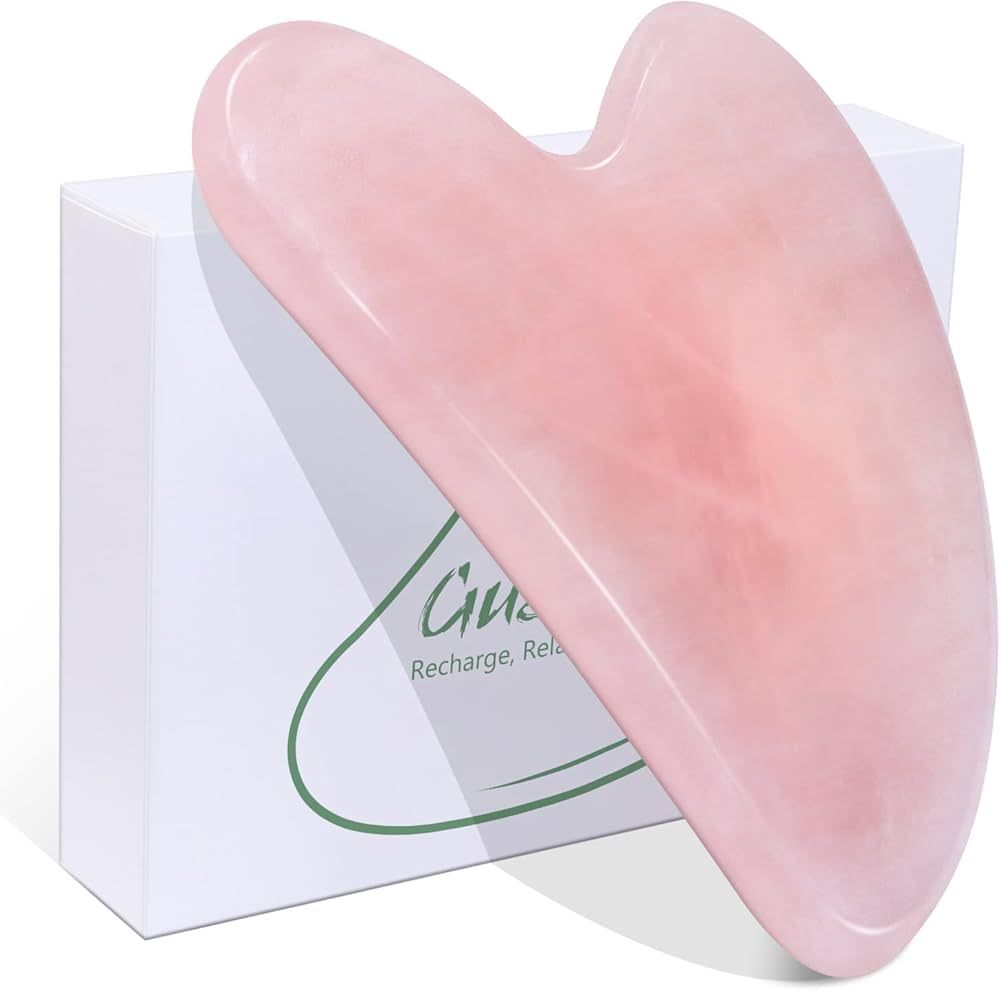 BAIMEI Gua Sha Facial Tool for Self Care, Massage Tool for Face and Body Treatment, Made of Rose ... | Amazon (US)