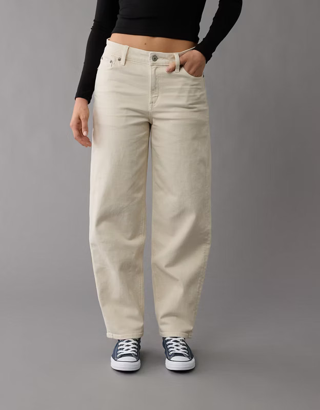 AE Stretch Barrel Jean | American Eagle Outfitters (US & CA)